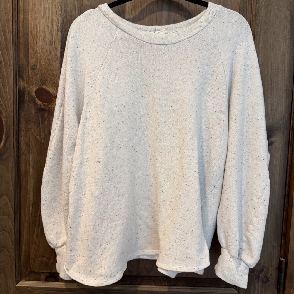 Carly Jean Los Angeles Cream Speckled Pajama Set